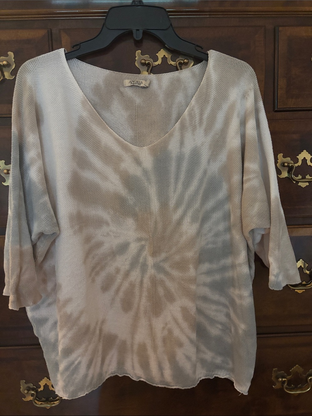 Angela, Women's Taupe Tie-Dye look To